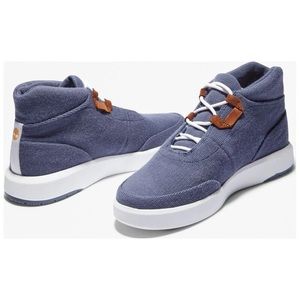 Timberland Truecloud EK+ Chukka Trainers high top sneakers medium blue